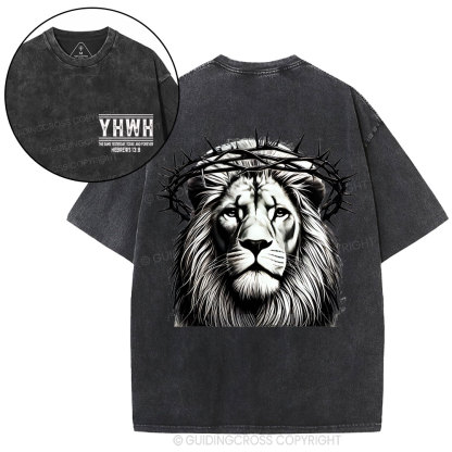 YHWH The Same Yesterday_Today, And Forever Christian Washed T-Shirt