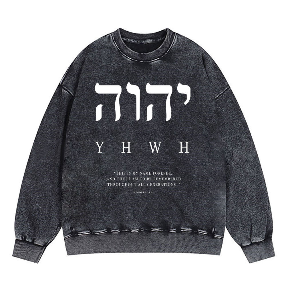 Sample Washed Sweatshirt  水洗圆领卫衣 Sale - GuidingCross