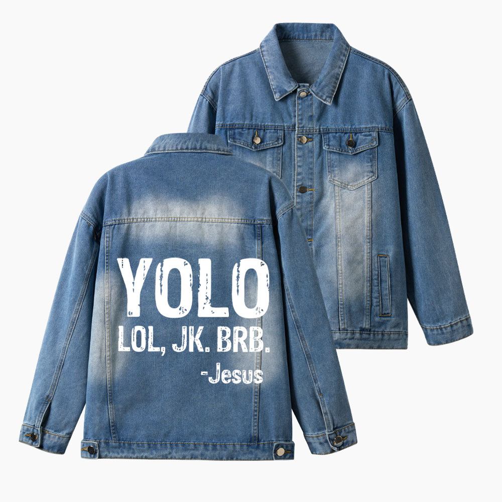 YOLO Christian Denim Jacket