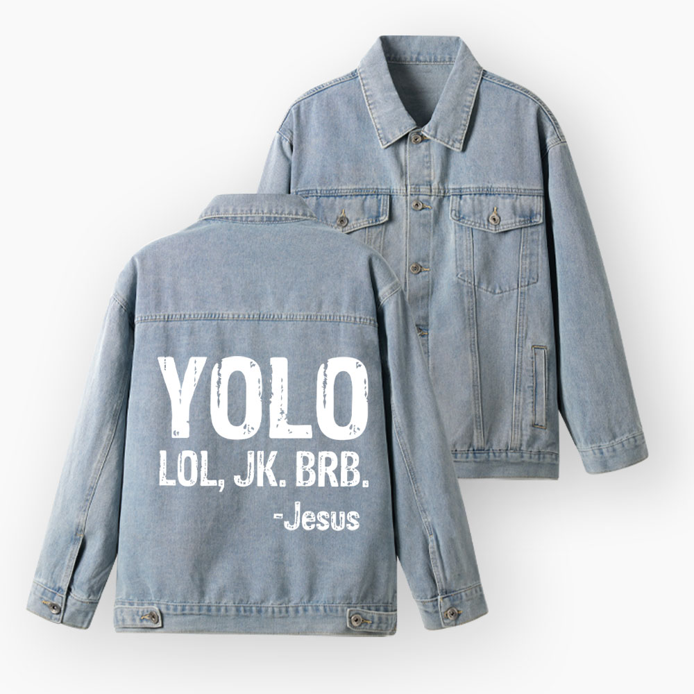 YOLO Christian Denim Jacket