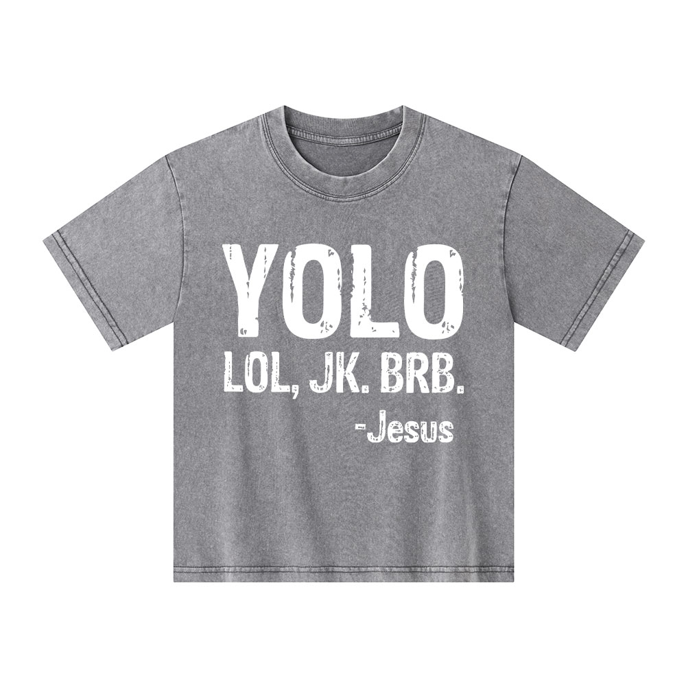 YOLO Christian Washed Kid T-Shirt