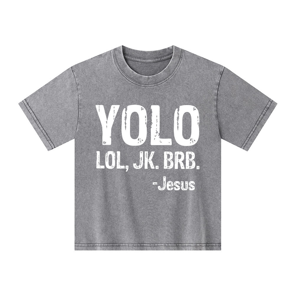 YOLO Christian Washed Kid T-Shirt