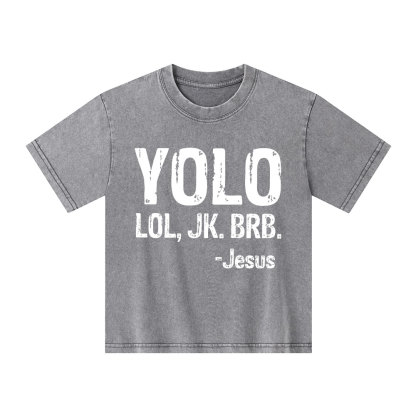 YOLO Christian Washed Kid T-Shirt