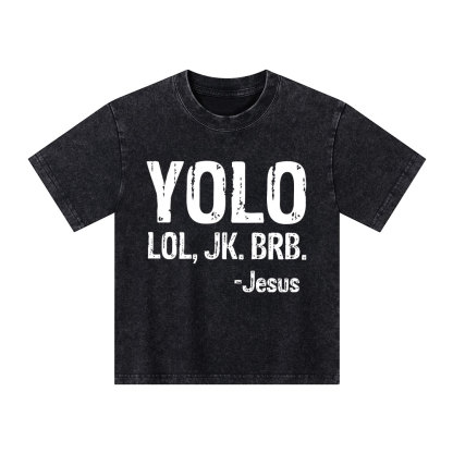 YOLO Christian Washed Kid T-Shirt