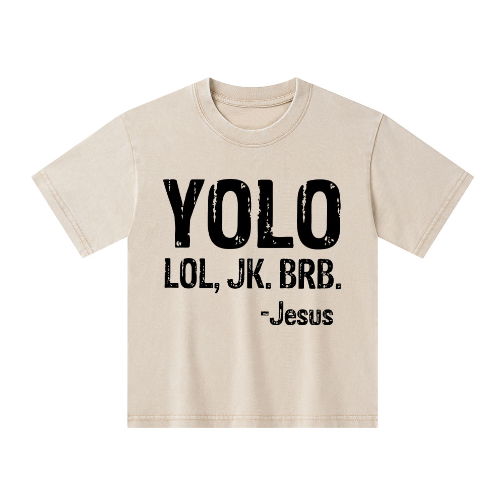 YOLO Christian Washed Kid T-Shirt