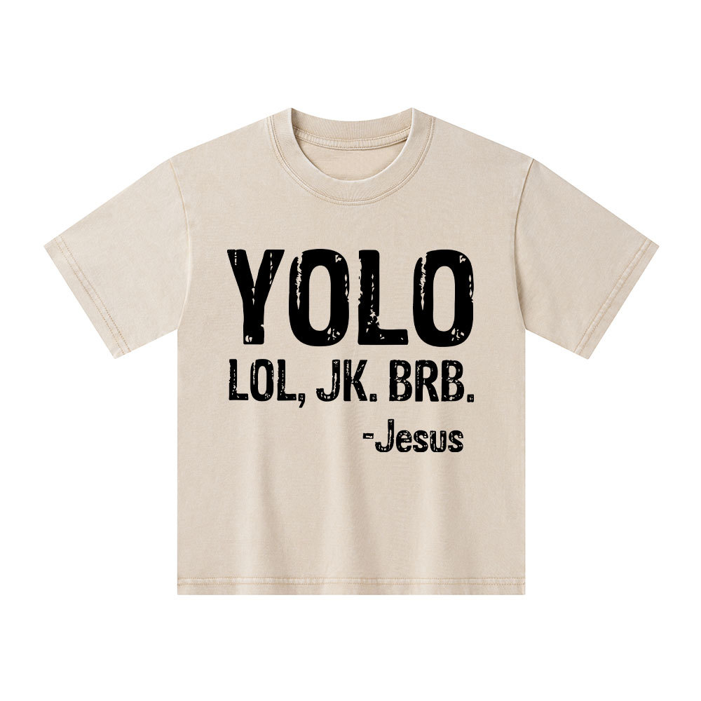 YOLO Christian Washed Kid T-Shirt