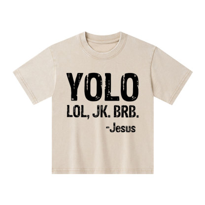 YOLO Christian Washed Kid T-Shirt
