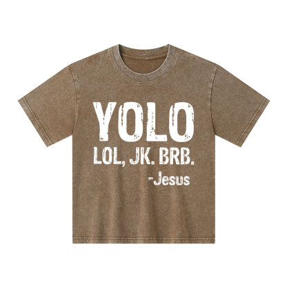 YOLO Christian Washed Kid T-Shirt