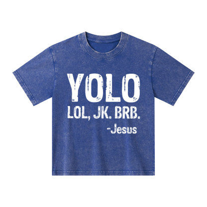 YOLO Christian Washed Kid T-Shirt