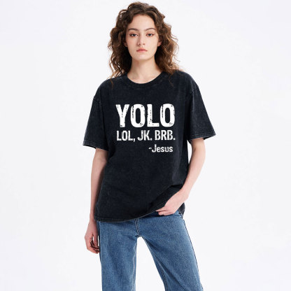 YOLO Christian Washed T-Shirt