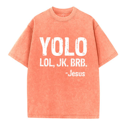 YOLO Christian Washed T-Shirt