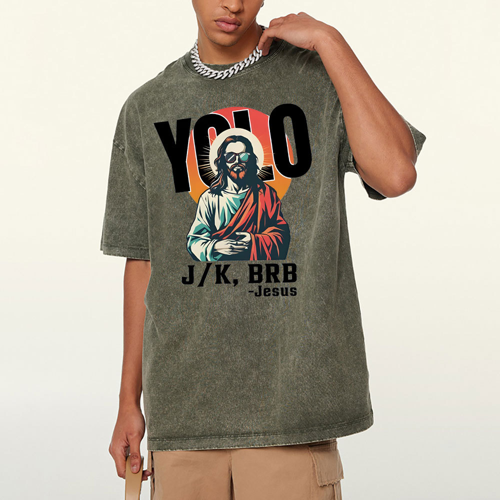 YOLO Christian Washed T-Shirt