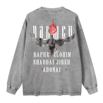 Yahweh Washed Long Sleeve T-Shirt