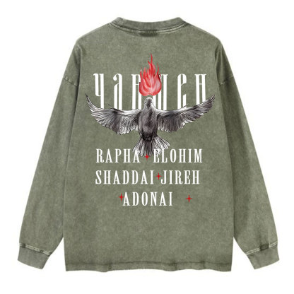 Yahweh Washed Long Sleeve T-Shirt