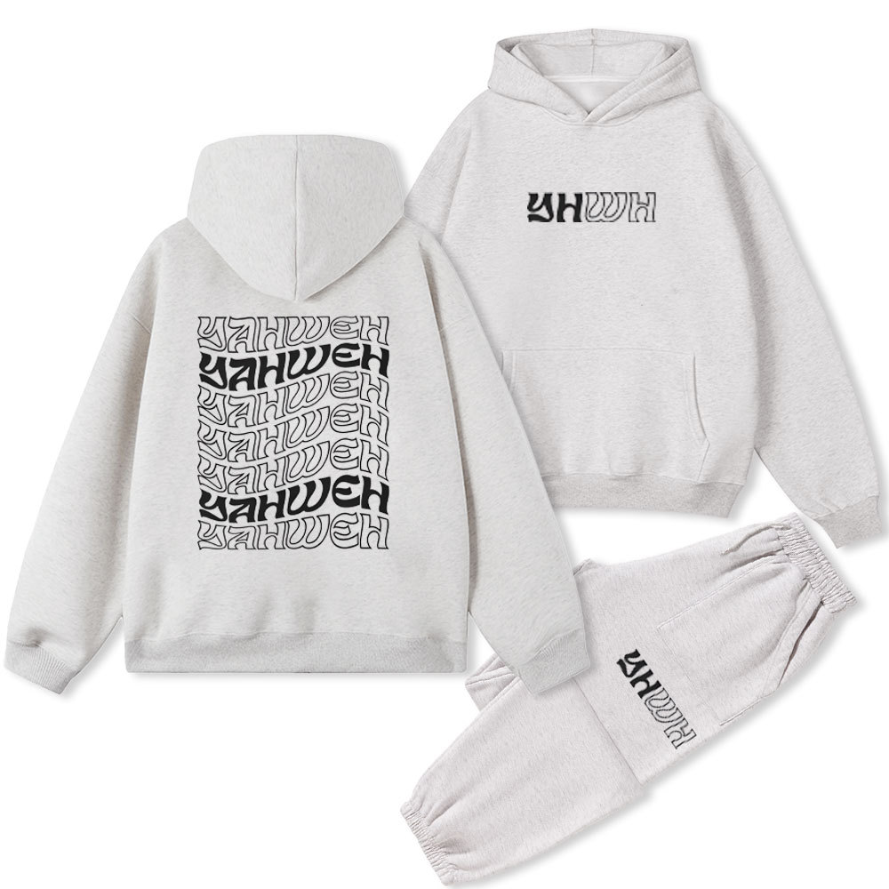 Yahweh Christian Fleece Hoodie Set