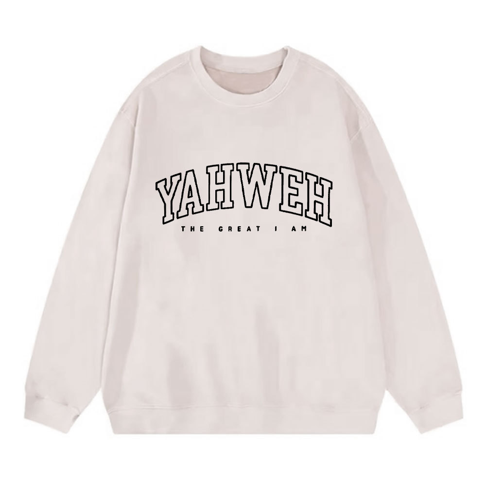 Yahweh Christian Washed Sweatshirt