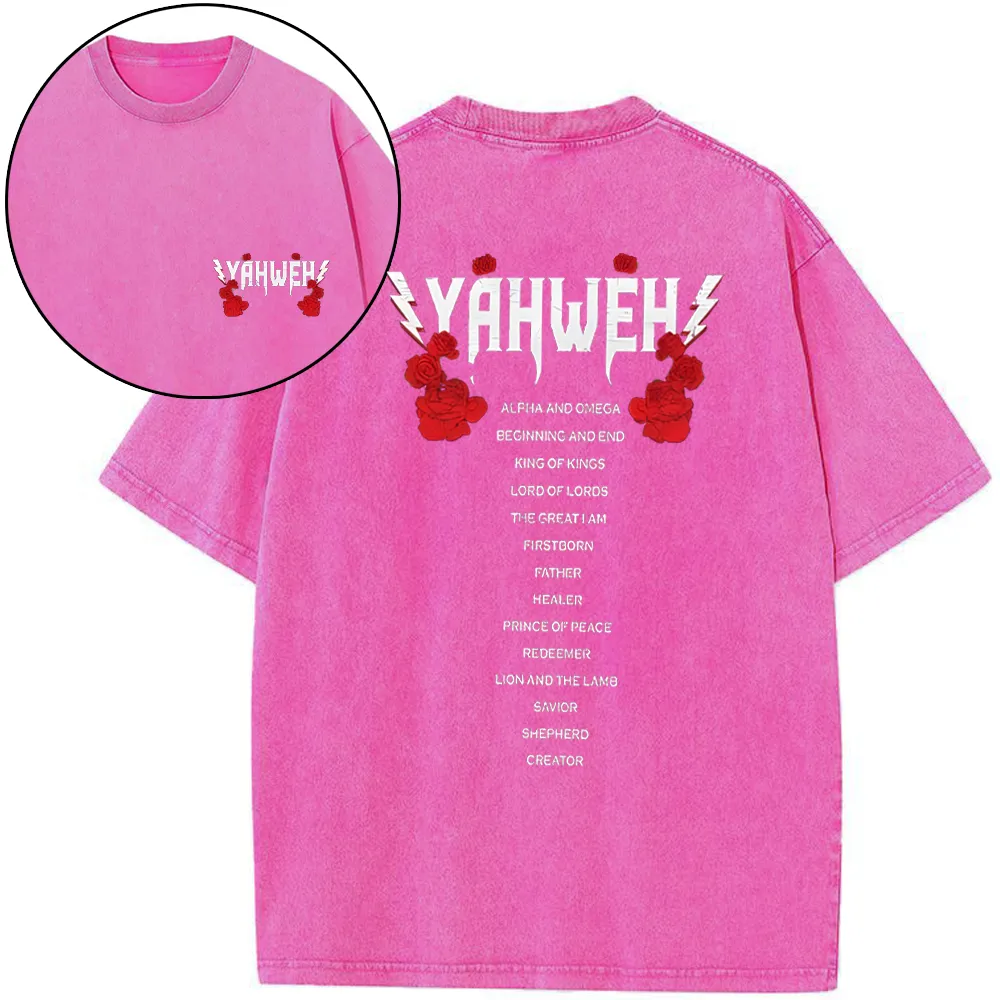 Yahweh Christian Washed T-Shirt