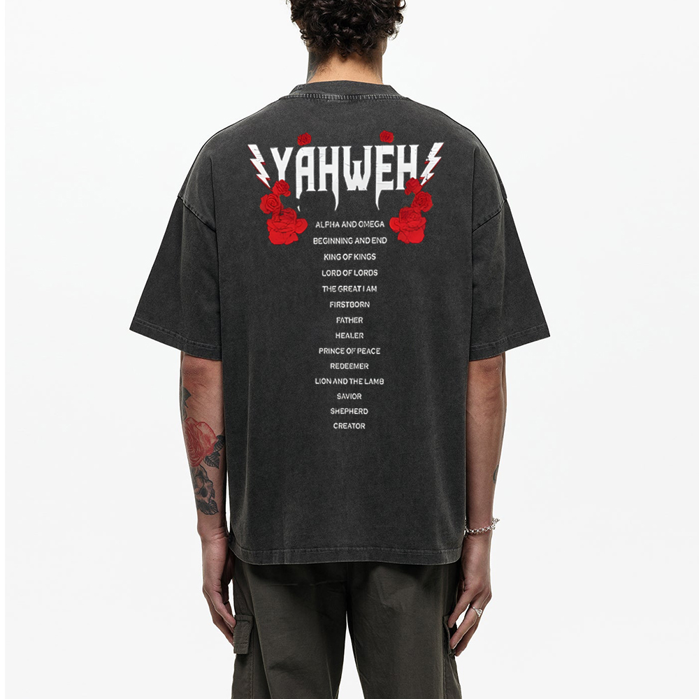 Yahweh Christian Washed T-Shirt
