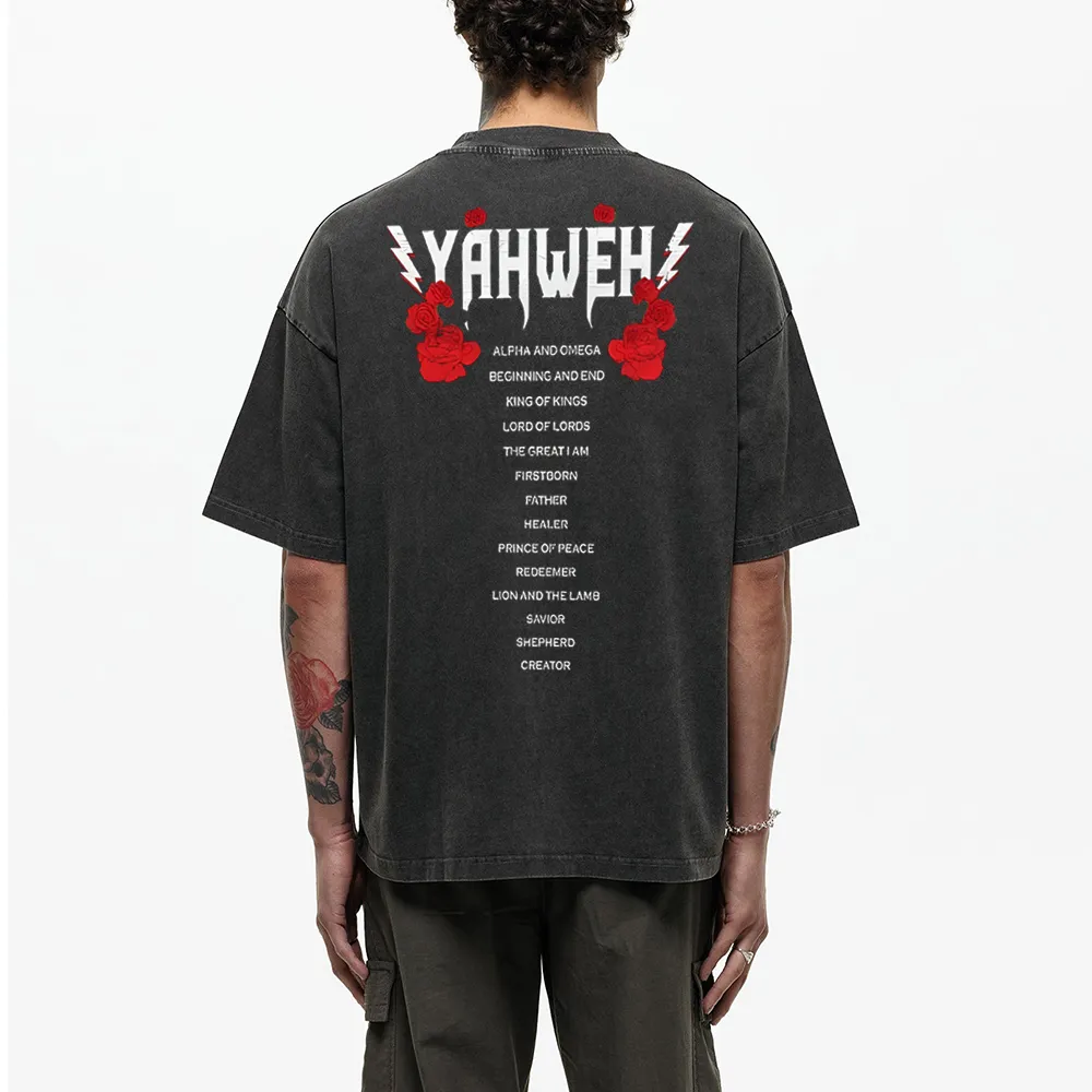 Yahweh Christian Washed T-Shirt