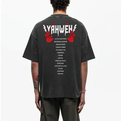 Yahweh Christian Washed T-Shirt