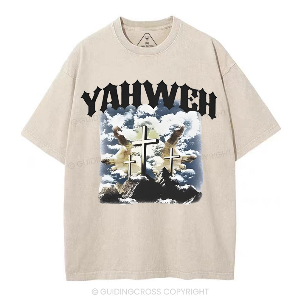 Yahweh Christian Washed T-Shirt