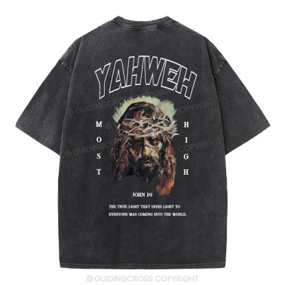 Yahweh Christian Washed T-Shirt