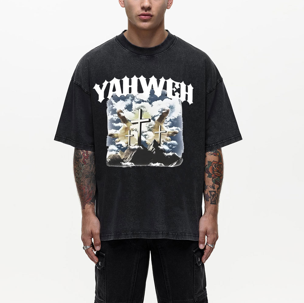 Yahweh Christian Washed T-Shirt