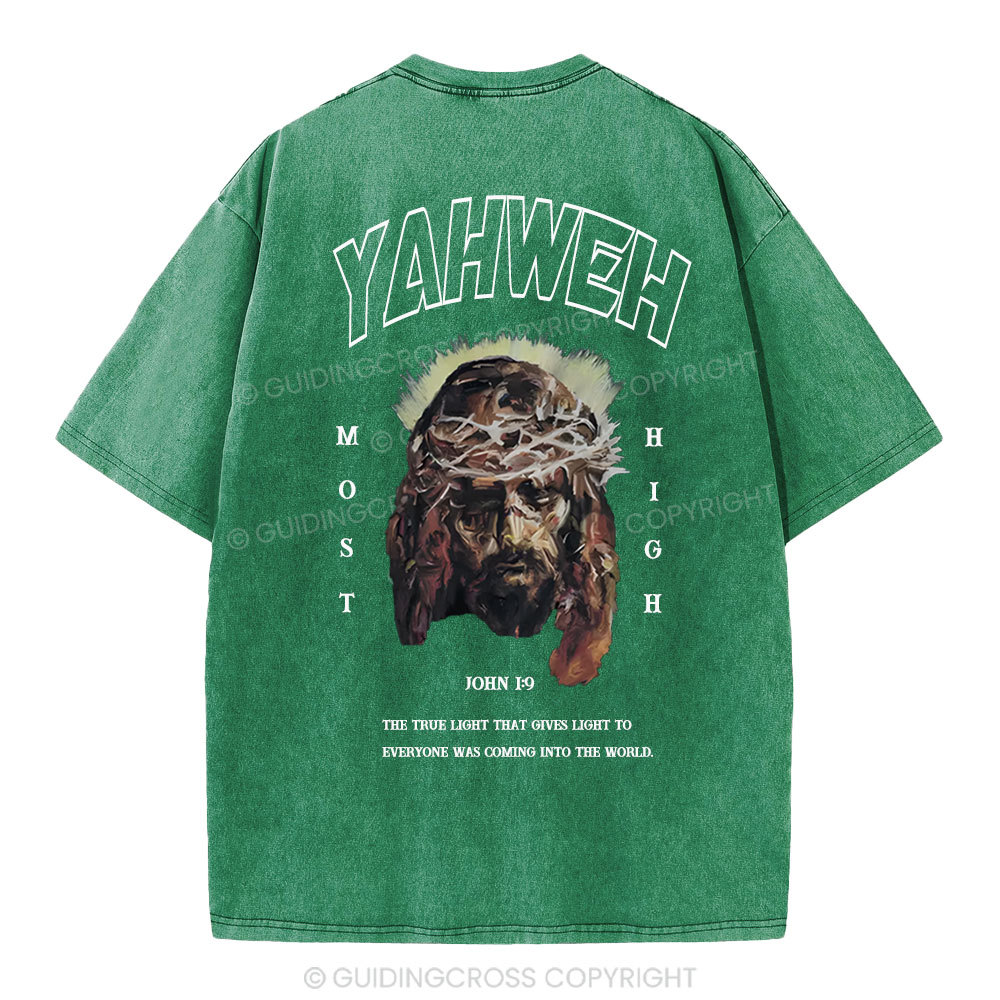 Yahweh Christian Washed T-Shirt