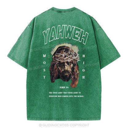 Yahweh Christian Washed T-Shirt