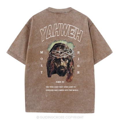 Yahweh Christian Washed T-Shirt