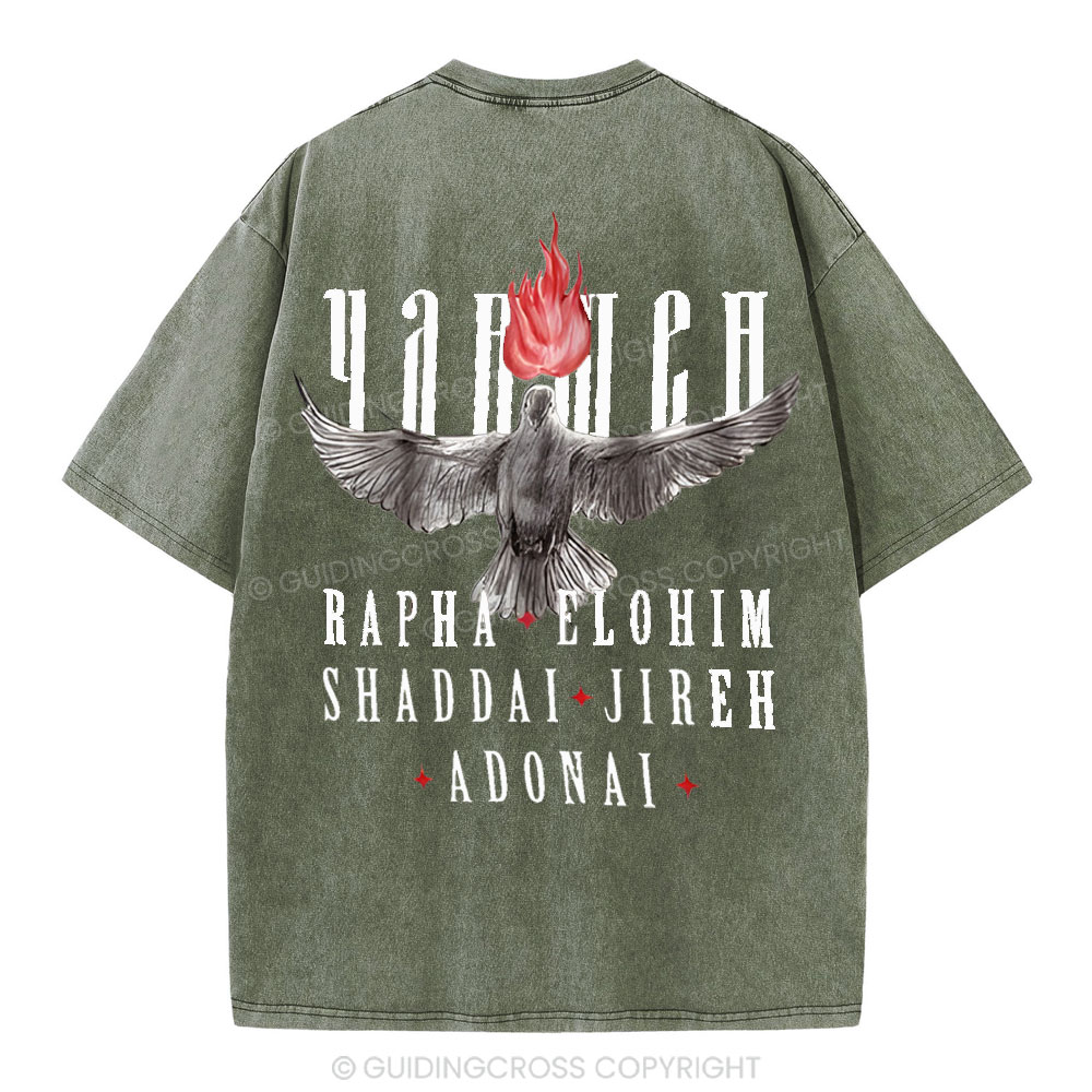 Yahweh Christian Washed T-Shirt