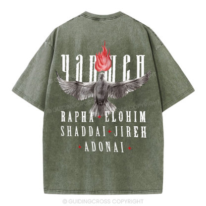 Yahweh Christian Washed T-Shirt