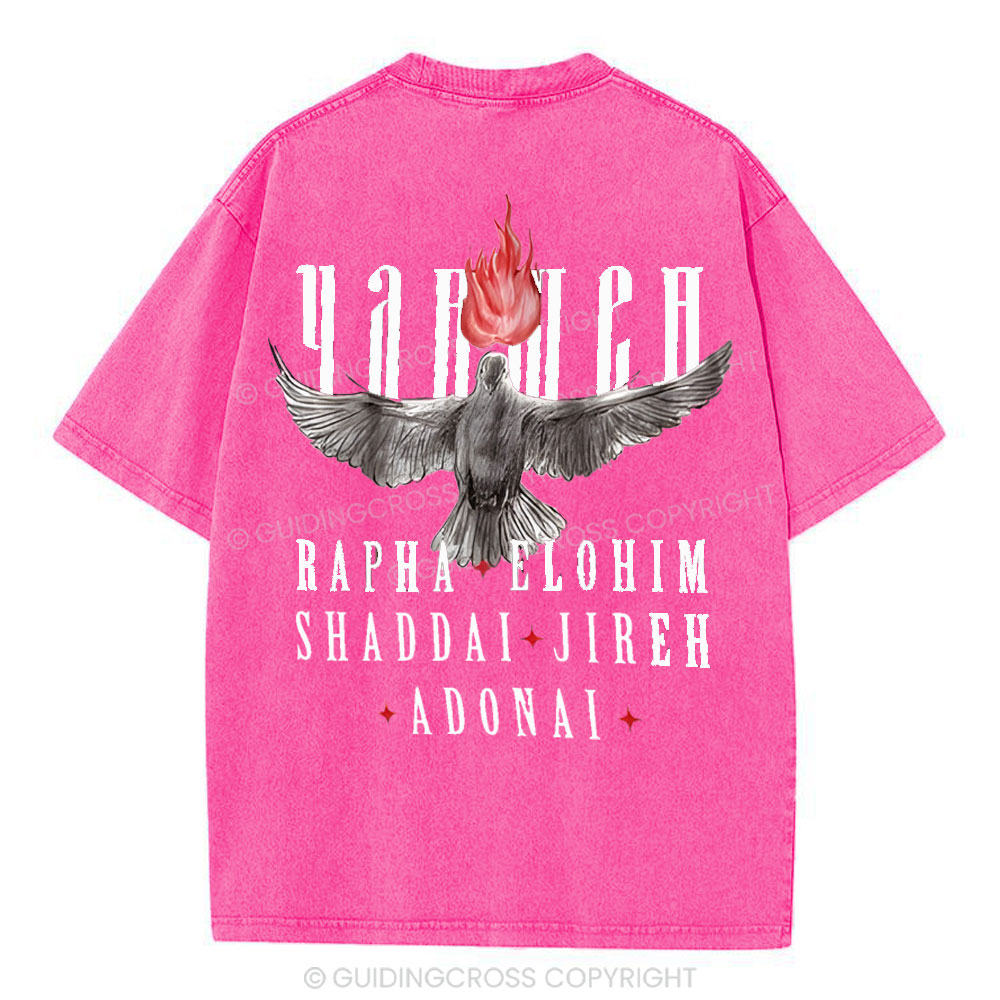 Yahweh Christian Washed T-Shirt