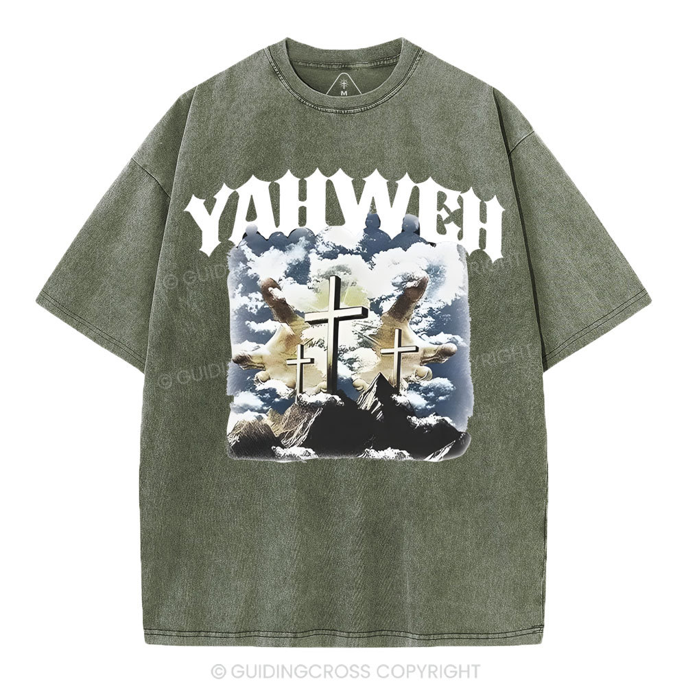 Yahweh Christian Washed T-Shirt