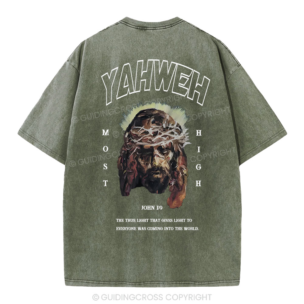 Yahweh Christian Washed T-Shirt