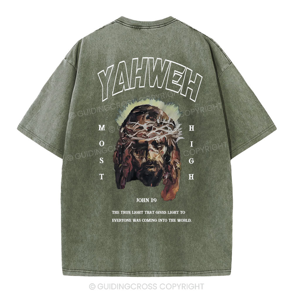 Yahweh Christian Washed T-Shirt