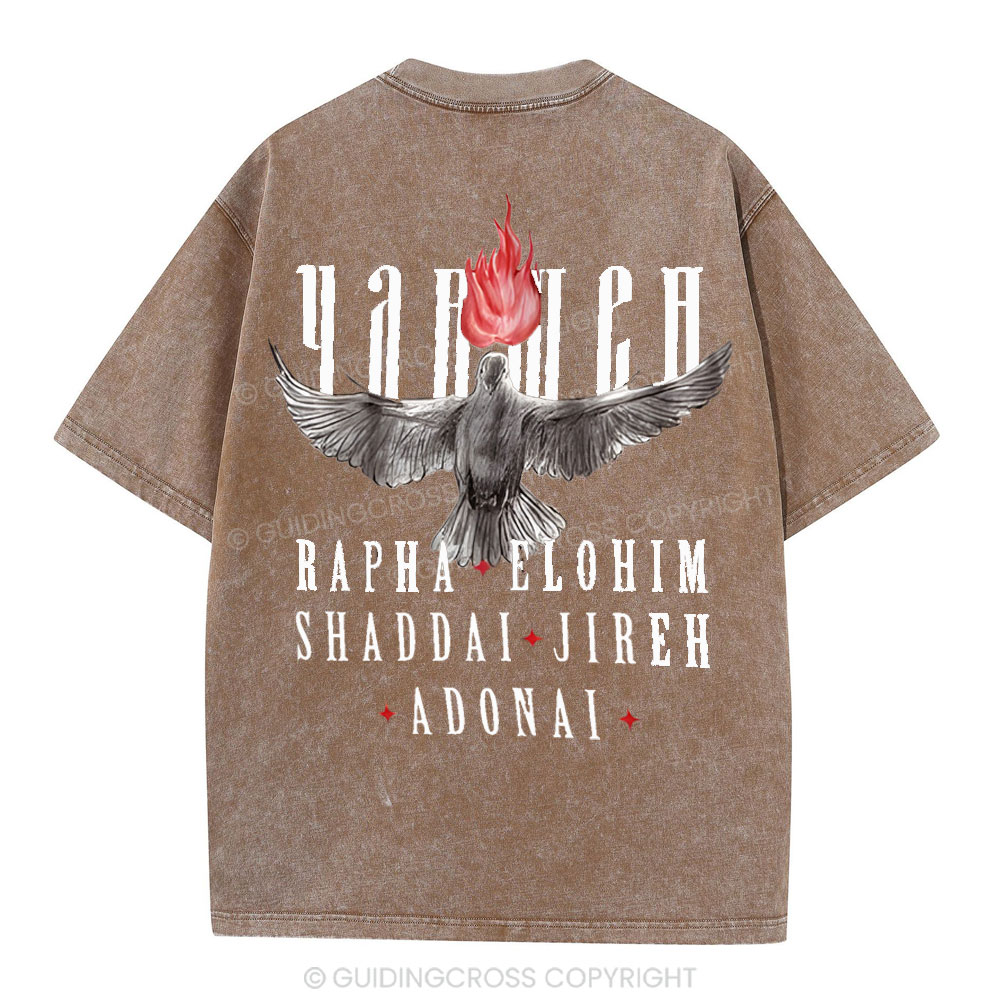 Yahweh Christian Washed T-Shirt
