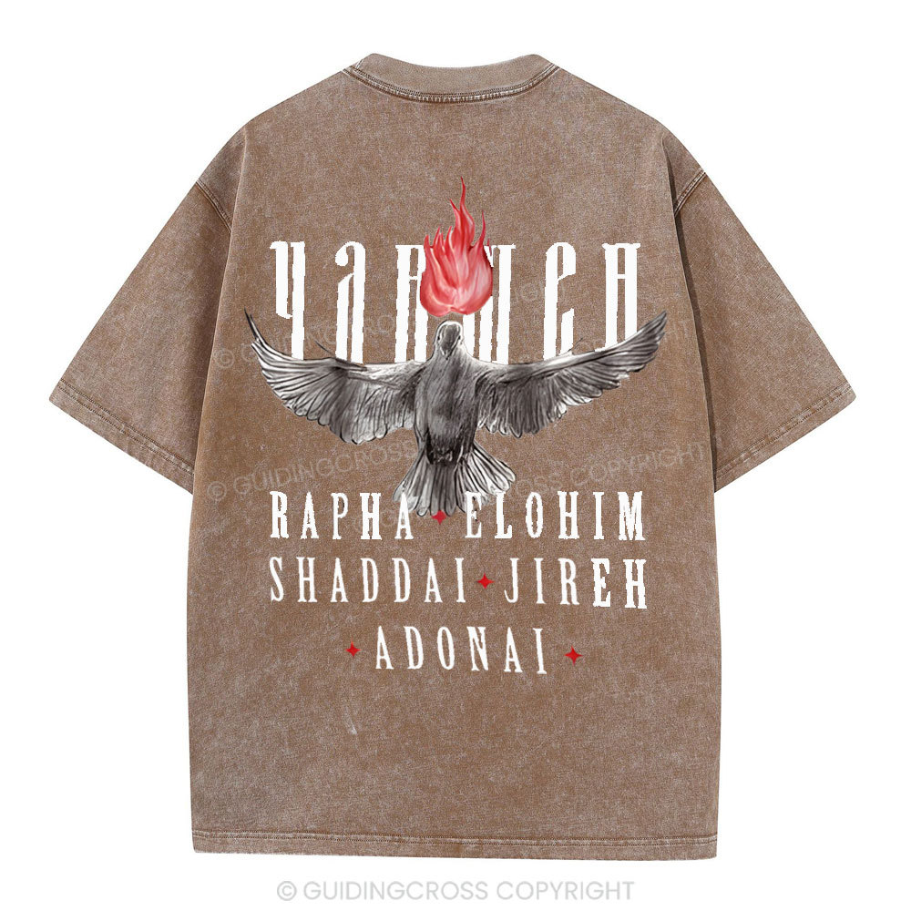Yahweh Christian Washed T-Shirt