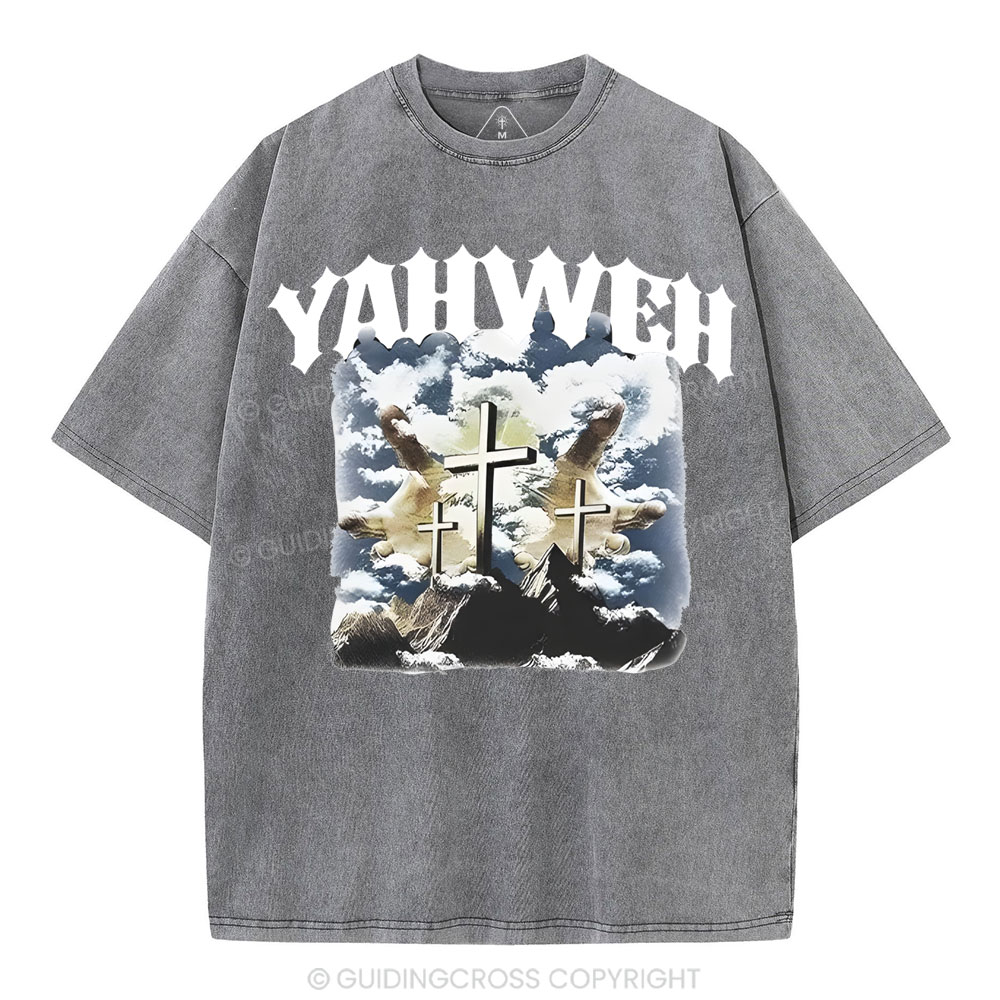 Yahweh Christian Washed T-Shirt