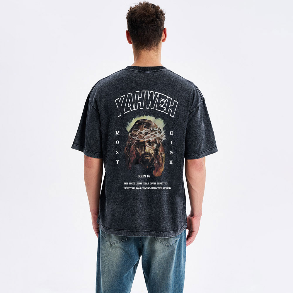 Yahweh Christian Washed T-Shirt