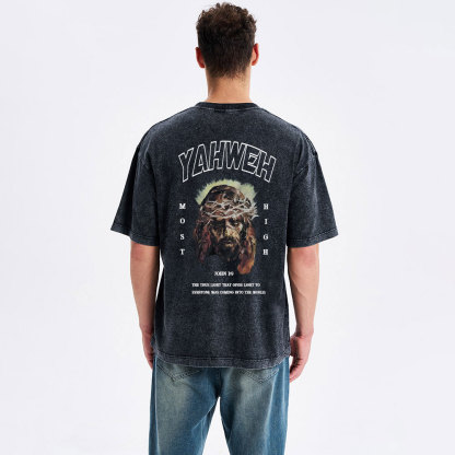 Yahweh Christian Washed T-Shirt