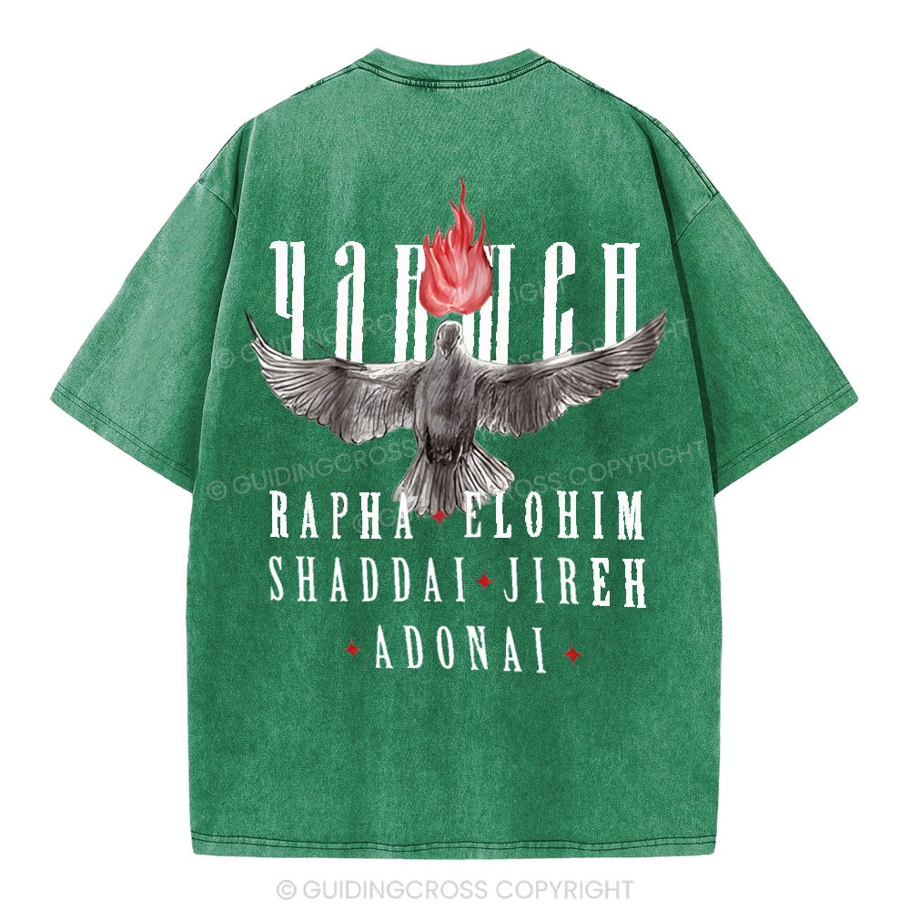 Yahweh Christian Washed T-Shirt
