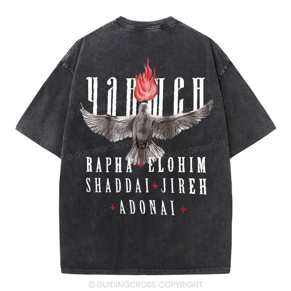 Yahweh Christian Washed T-Shirt