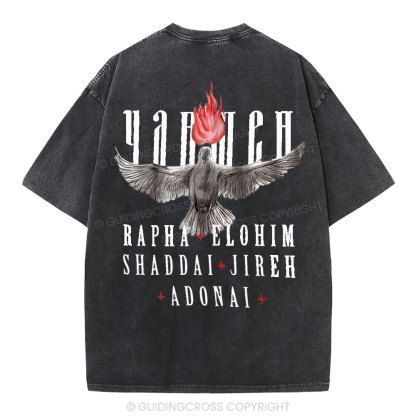 Yahweh Christian Washed T-Shirt