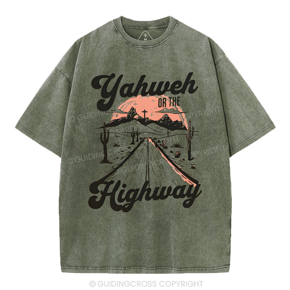 Yahweh Christian Washed T-Shrit