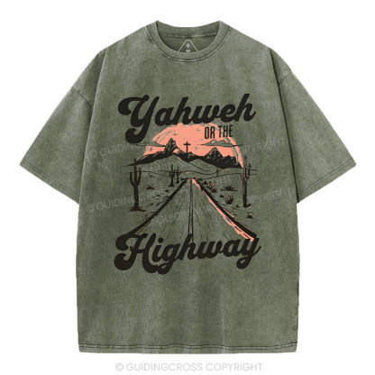 Yahweh Christian Washed T-Shrit