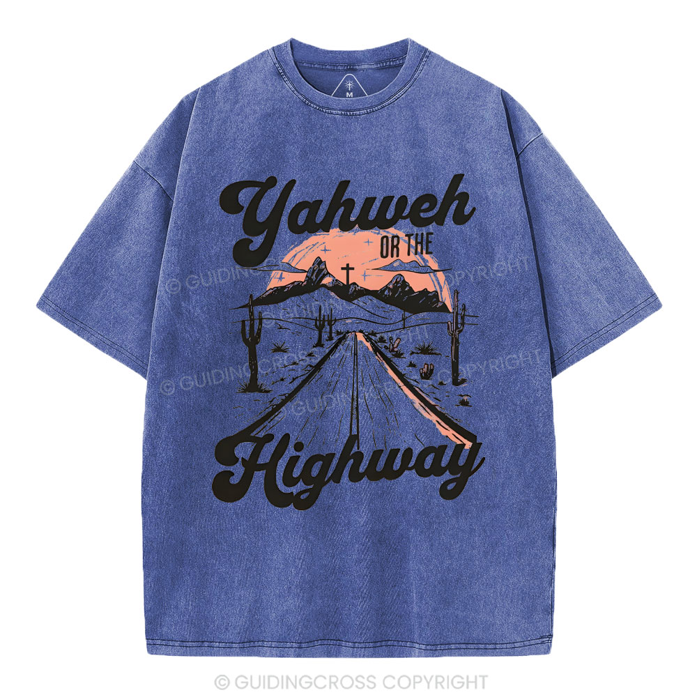 Yahweh Christian Washed T-Shrit