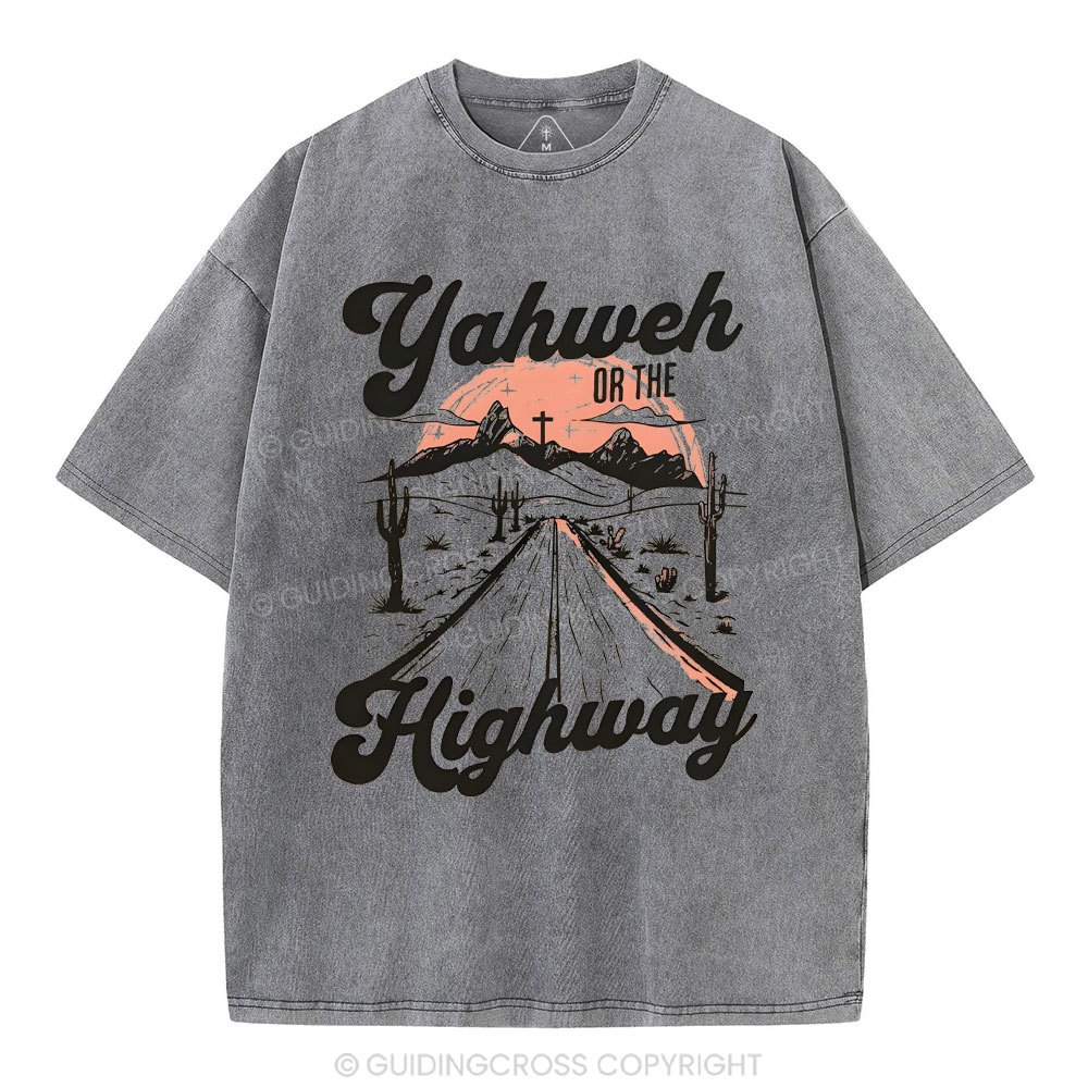 Yahweh Christian Washed T-Shrit