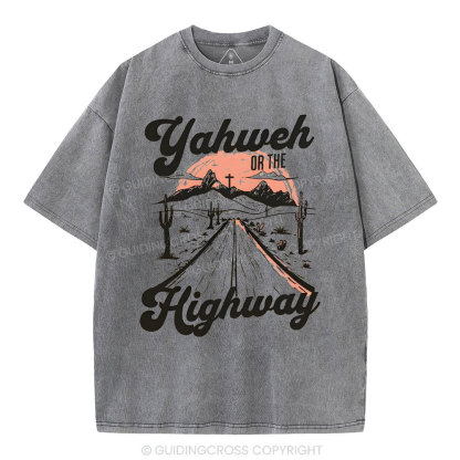 Yahweh Christian Washed T-Shrit