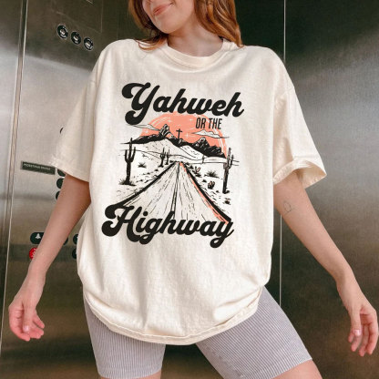 Yahweh Christian Washed T-Shrit